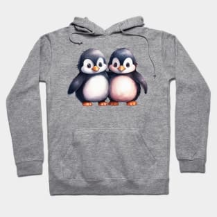 Valentine Penguin Couple Hoodie